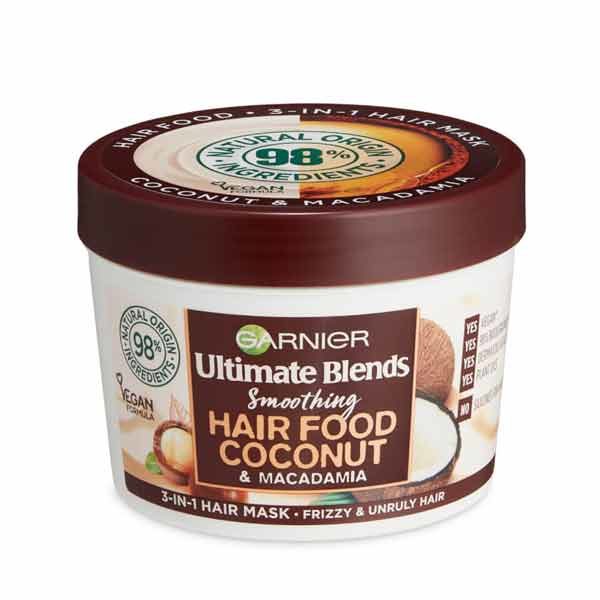 Garnier Ultimate Blends Hair Food Coconut & Macadamia 3-In-1 Frizzy Hair  Mask Treatment – Asteria