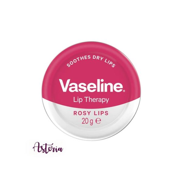 Vaseline Lip Therapy Tin Rosy Lips helps to lock in moisture for beautiful, healthy lips