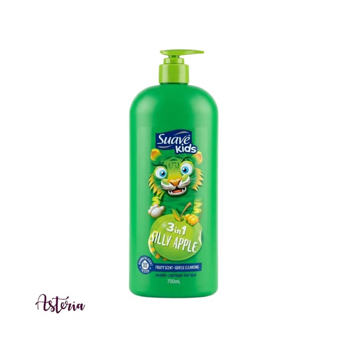 Suave-Kids-Silly-Apple-3-in-1-Shampoo,-Conditioner,-Body-Wash-1 Suave Kids Silly Apple 3-in-1 Shampoo, Conditioner, Body Wash, 350 ml - Image 1