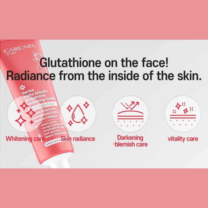 CARE:NEL Derma Alpha Arbutin Glutathione Whitening Day And Night Cream, 45 ml - Image 5