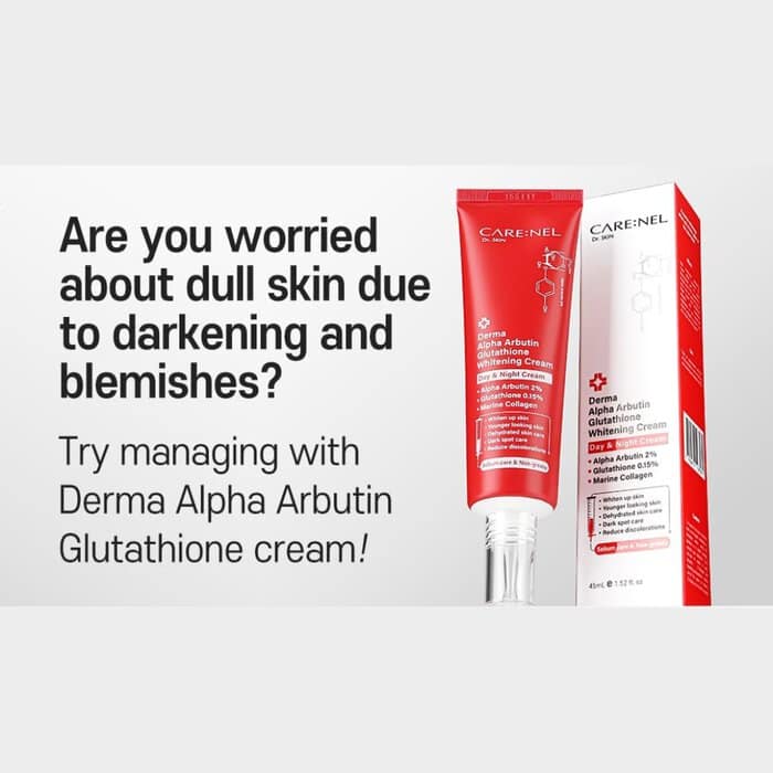 CARE:NEL Derma Alpha Arbutin Glutathione Whitening Day And Night Cream, 45 ml - Image 2
