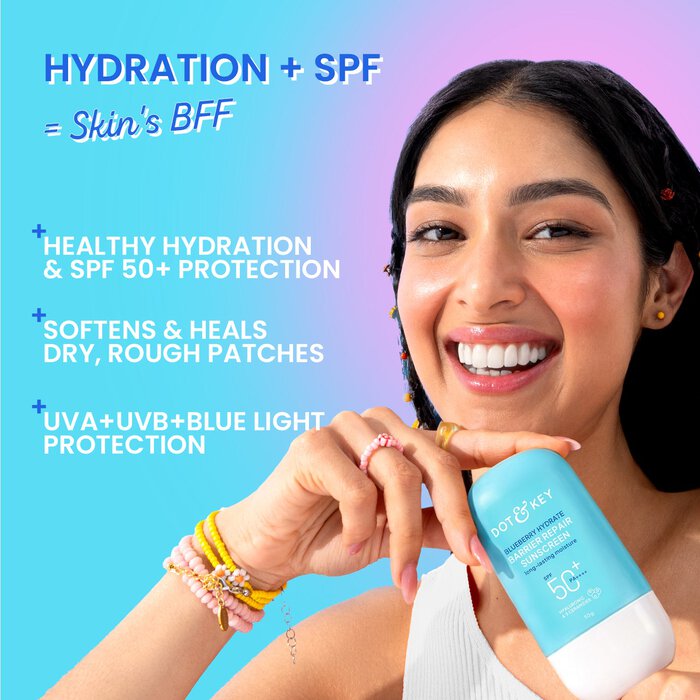 Dot & Key Blueberry Hydrate Barrier Repair Sunscreen SPF 50+ PA++++, 50 g - Image 2