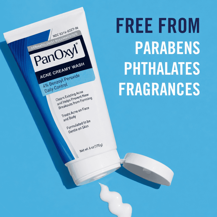 PanOxyl Acne Creamy Face And Body Wash With 4% Benzoyl Peroxide, 170 g - Image 4