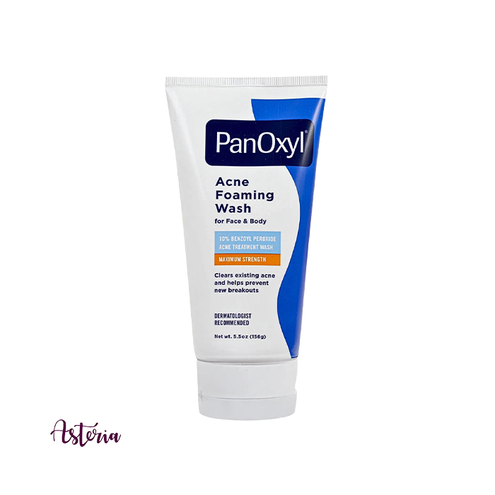 PanOxyl Acne Foaming Face And Body Wash With 10% Benzoyl Peroxide, 156 g - Image 1